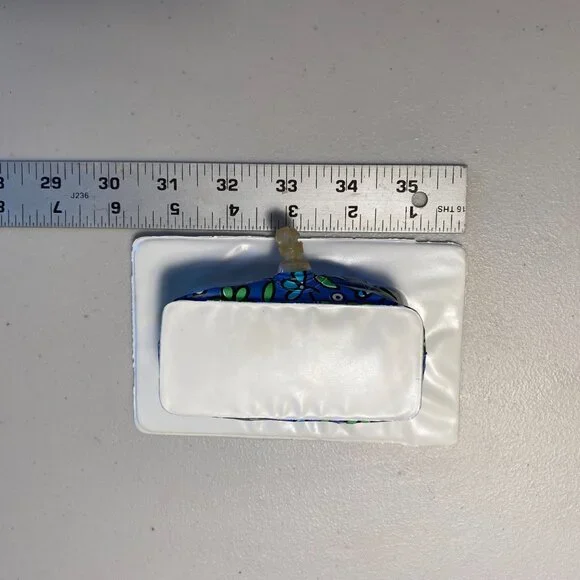 Vintage 1970s Barbie Clone Puff 'N Play Inflatable Doll Furniture Floral Blue - Picture 4 of 8